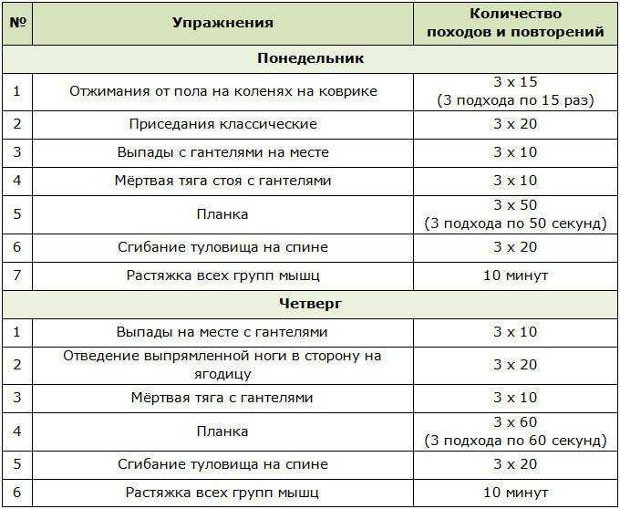 Эффективный комплекс упражнений для похудения дома. упражнения и видео