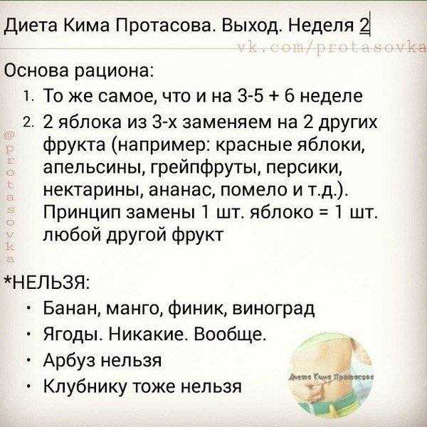 Диета кима протасова: подробное описание и меню на каждый день