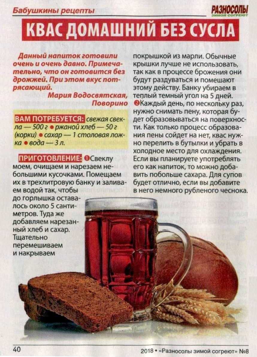 Овсяный квас: польза, вред, рецепты приготовления