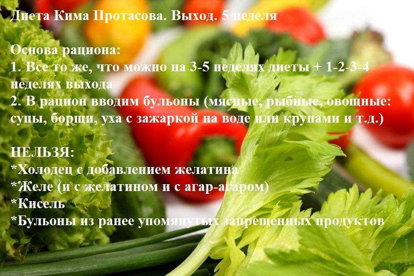 Описание диеты кима протасова: принципы и этапы