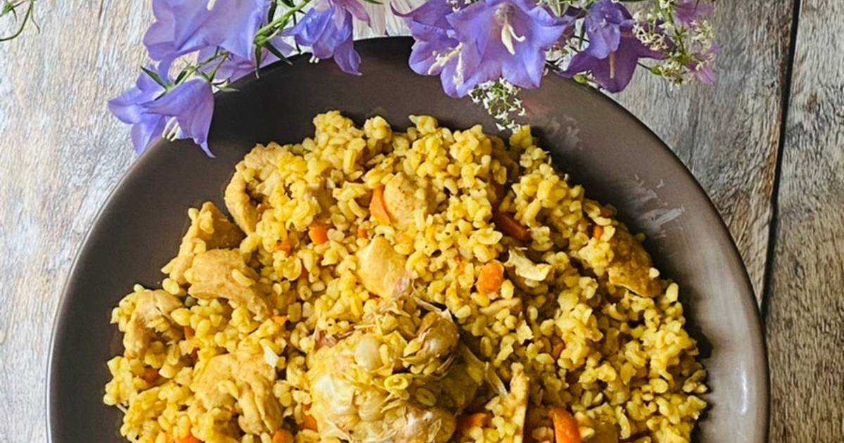 Настоящий узбекский плов с нутом и говядиной (1057,1 ккал)