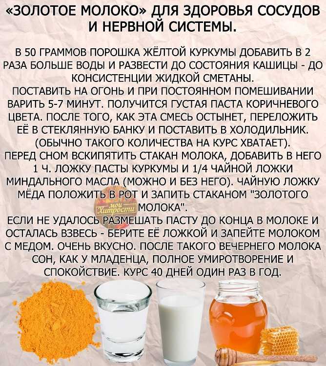 Золотое молоко из куркумы: польза и вред, рецепт