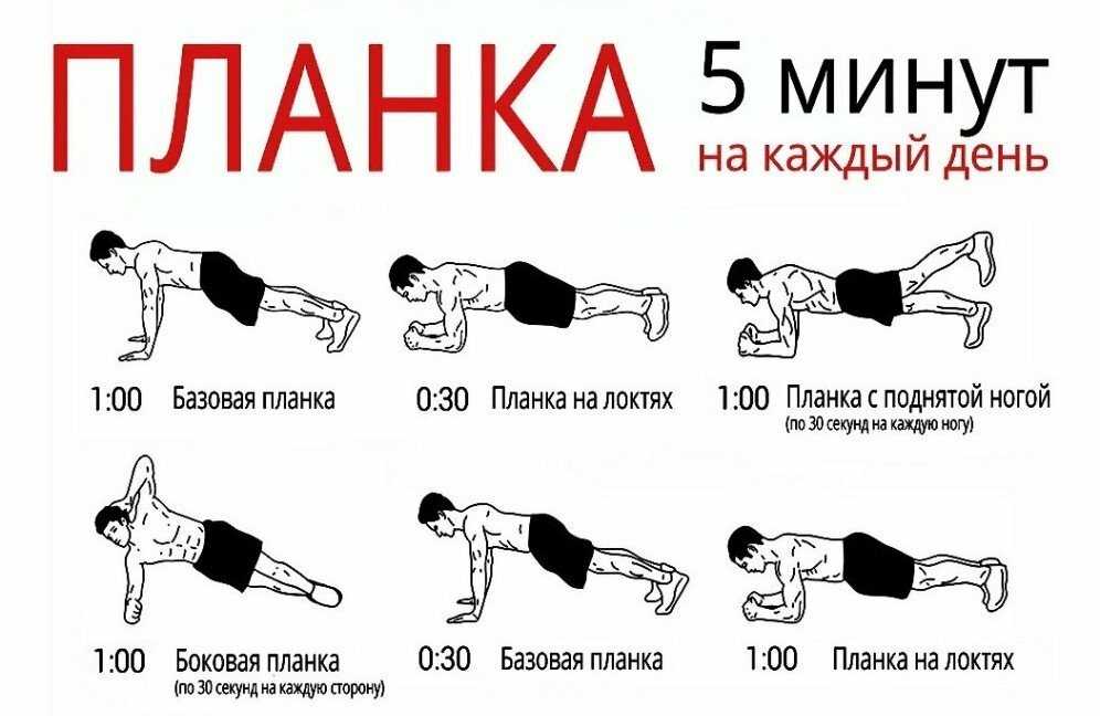 21 вид упражнения планка и техника их выполнения