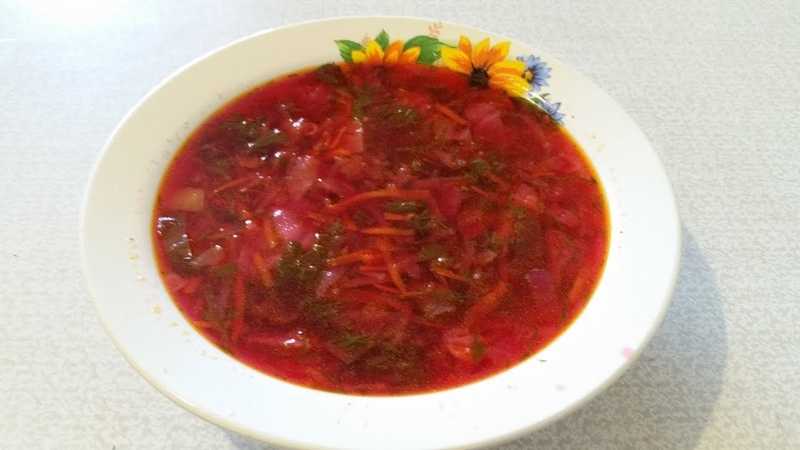Как сварить диетический вегетарианский борщ очень вкусно