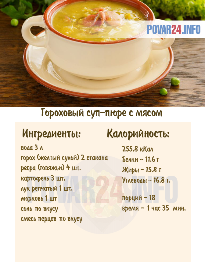 Гороховый пп суп - 8 лучших рецептов