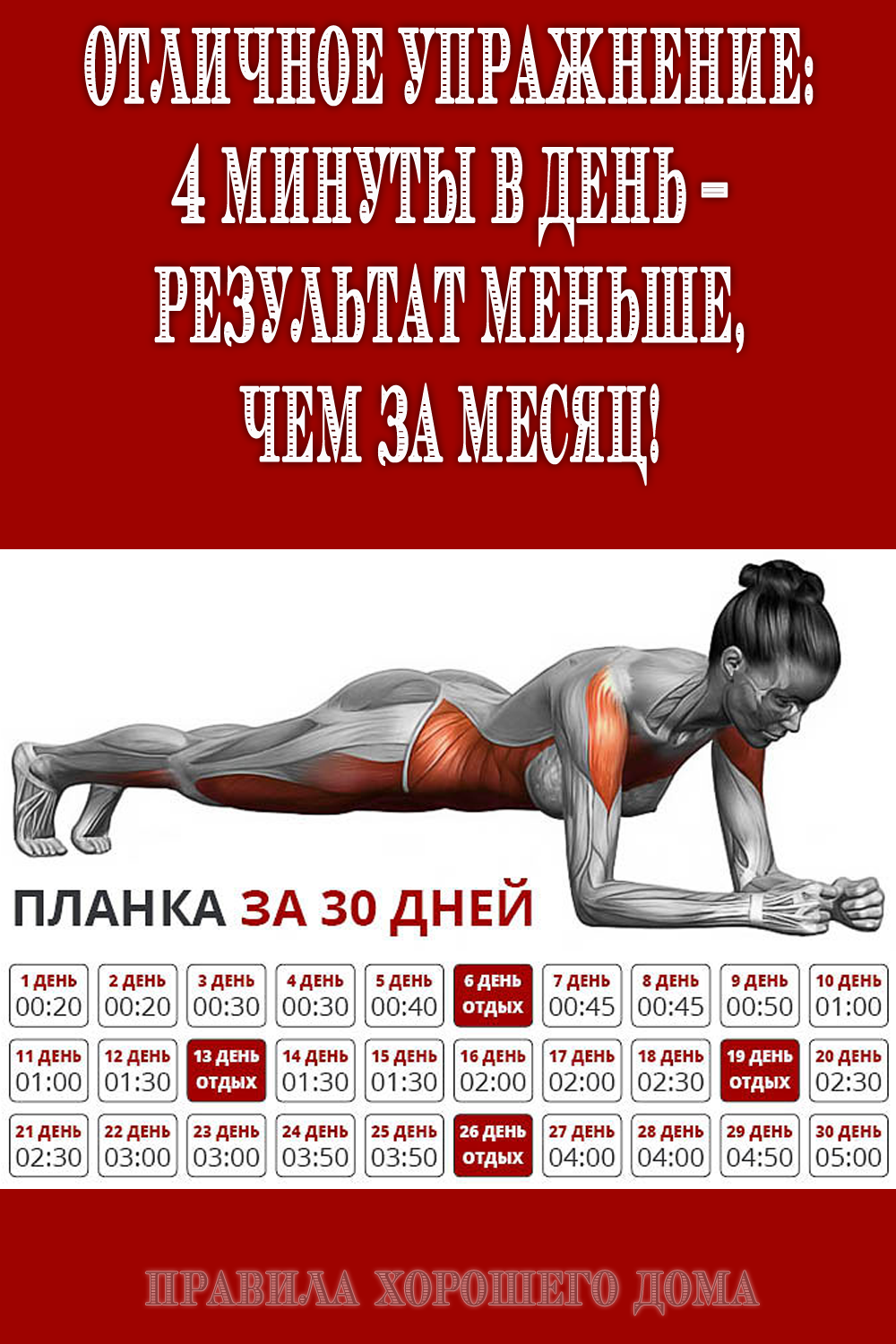 Упражнение планка: как правильно делать, сколько раз в день делать планку - glamusha