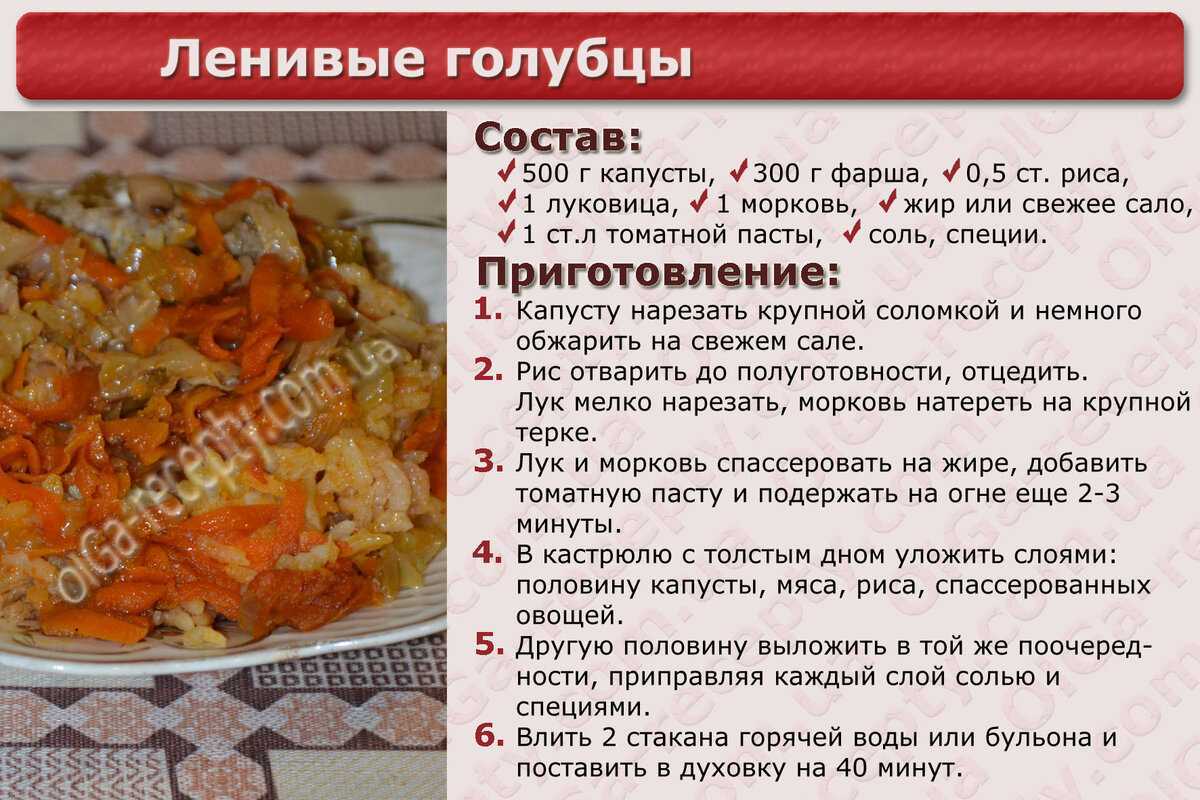Ленивые голубцы пошаговый рецепт с фото