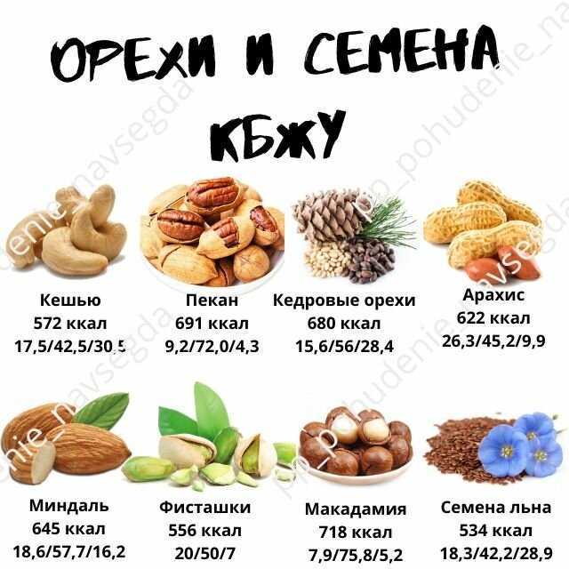 Самые калорийные орехи в мире. как и когда их кушать?