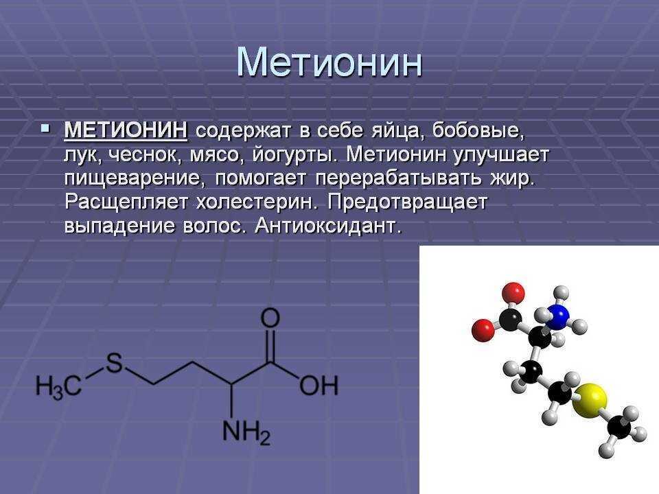 Метионин в бодибилдинге: схема приема, дозировка, состав, описание, назначение, показания и противопоказания