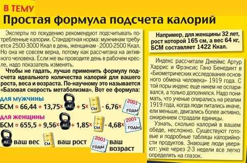 Сколько калорий нужно в день употреблять, чтобы похудеть?