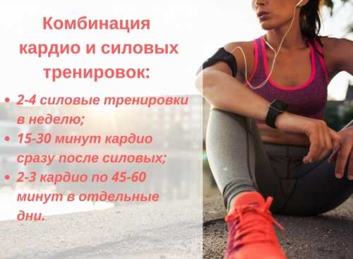 Как сочетать кардио и силовые тренировки для похудения?