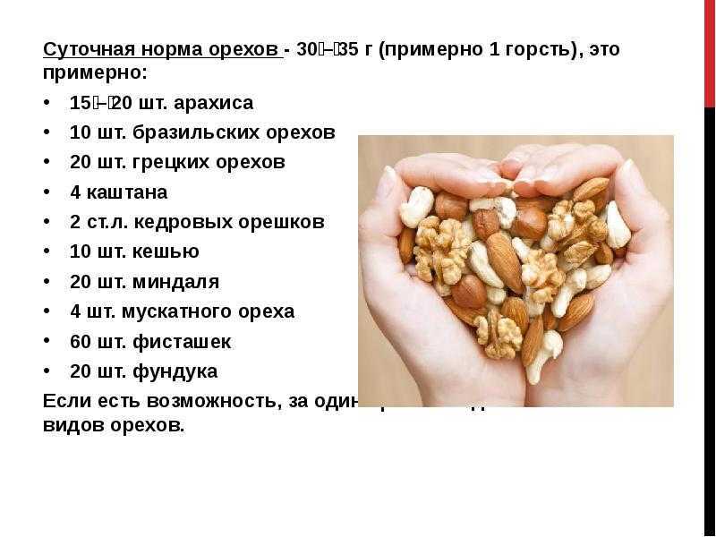 Ореховая диета для похудения: меню на 3, 5, 7, 10 дней